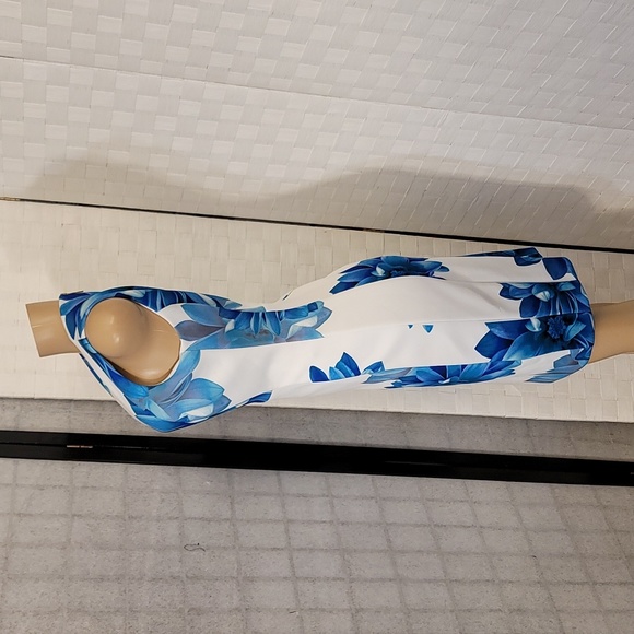 BRAND NEW CALVIN KLEIN FLORAL-PRINT SHEATH DRESS - Picture 6 of 14